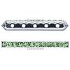 Dreamtime Crystal DC 77730 Rondelle Spacer Bars 5 Hole Chrysolite/Silver